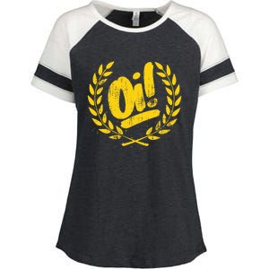 Oi Punk Ska & Punk Rock For 80s Punks & Skinheads Oi! Enza Ladies Jersey Colorblock Tee