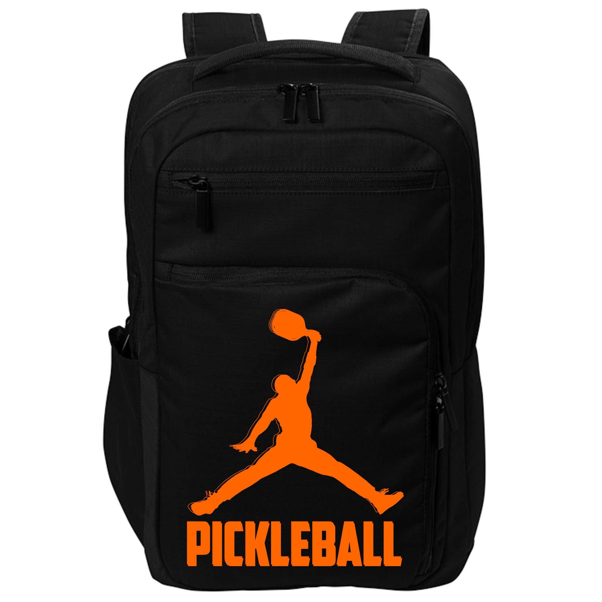 Orange Pickleball Sports Logo Impact Tech Backpack
