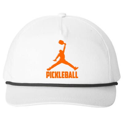 Orange Pickleball Sports Logo Snapback Five-Panel Rope Hat