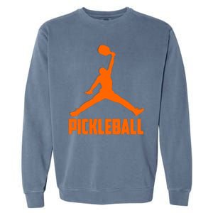 Orange Pickleball Sports Logo Garment-Dyed Sweatshirt