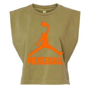 Orange Pickleball Sports Logo Garment-Dyed Women's Muscle Tee