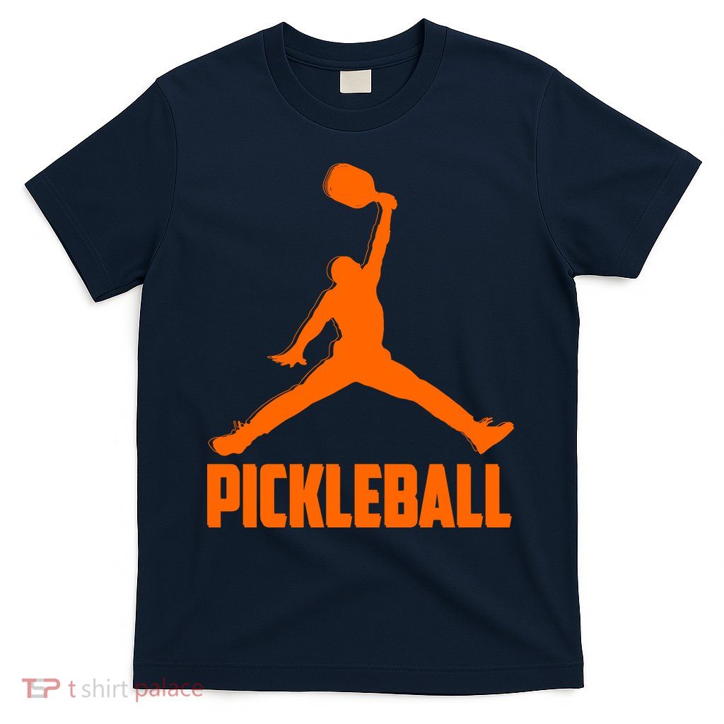 Orange Pickleball Sports Logo T-Shirt