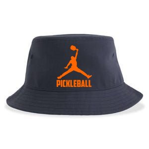 Orange Pickleball Sports Logo Sustainable Bucket Hat