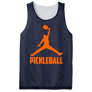 Orange Pickleball Sports Logo Mesh Reversible Basketball Jersey Tank