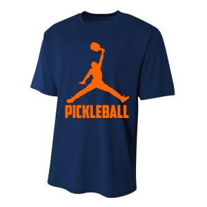 Orange Pickleball Sports Logo Performance Sprint T-Shirt