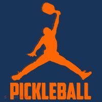 Orange Pickleball Sports Logo Baby Bodysuit