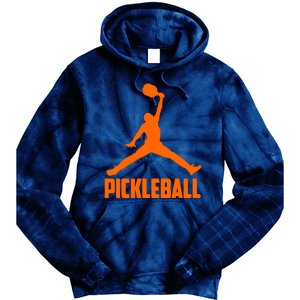 Orange Pickleball Sports Logo Tie Dye Hoodie