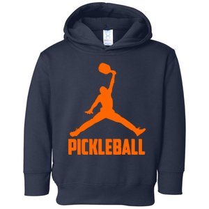 Orange Pickleball Sports Logo Toddler Hoodie