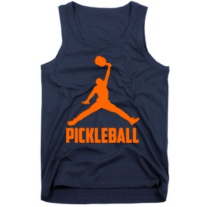 Orange Pickleball Sports Logo Tank Top