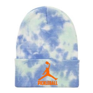 Orange Pickleball Sports Logo Tie Dye 12in Knit Beanie