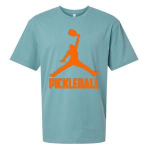 Orange Pickleball Sports Logo Sueded Cloud Jersey T-Shirt