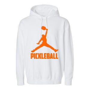 Orange Pickleball Sports Logo Garment-Dyed Fleece Hoodie