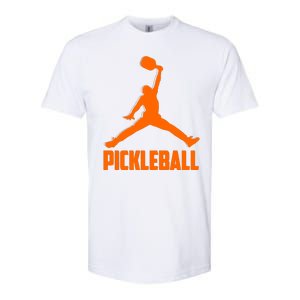 Orange Pickleball Sports Logo Softstyle CVC T-Shirt