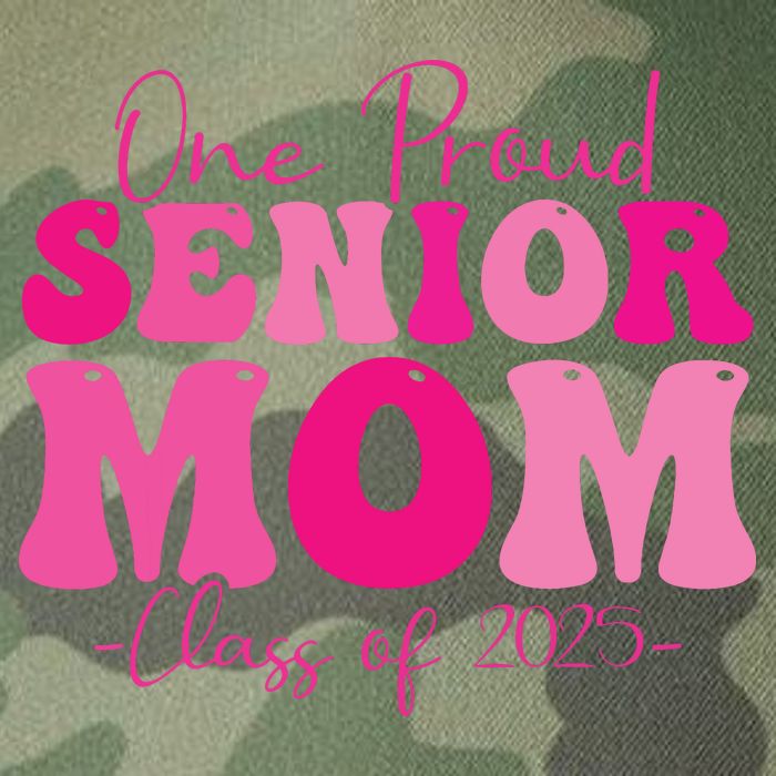 One Proud Senior Mom Class Of 2025 Graduation Groovy Print Legacy Tie Dye Trucker Hat