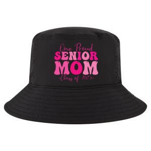 One Proud Senior Mom Class Of 2025 Graduation Groovy Print Cool Comfort Performance Bucket Hat