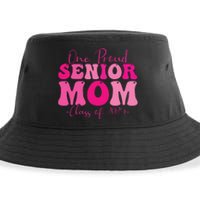 One Proud Senior Mom Class Of 2025 Graduation Groovy Print Sustainable Bucket Hat