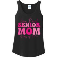 One Proud Senior Mom Class Of 2025 Graduation Groovy Print Ladies Essential Tank