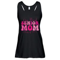 One Proud Senior Mom Class Of 2025 Graduation Groovy Print Ladies Essential Flowy Tank