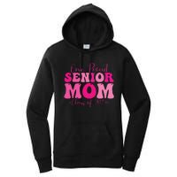 One Proud Senior Mom Class Of 2025 Graduation Groovy Print Women's Pullover Hoodie