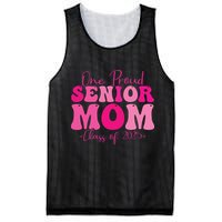 One Proud Senior Mom Class Of 2025 Graduation Groovy Print Mesh Reversible Basketball Jersey Tank