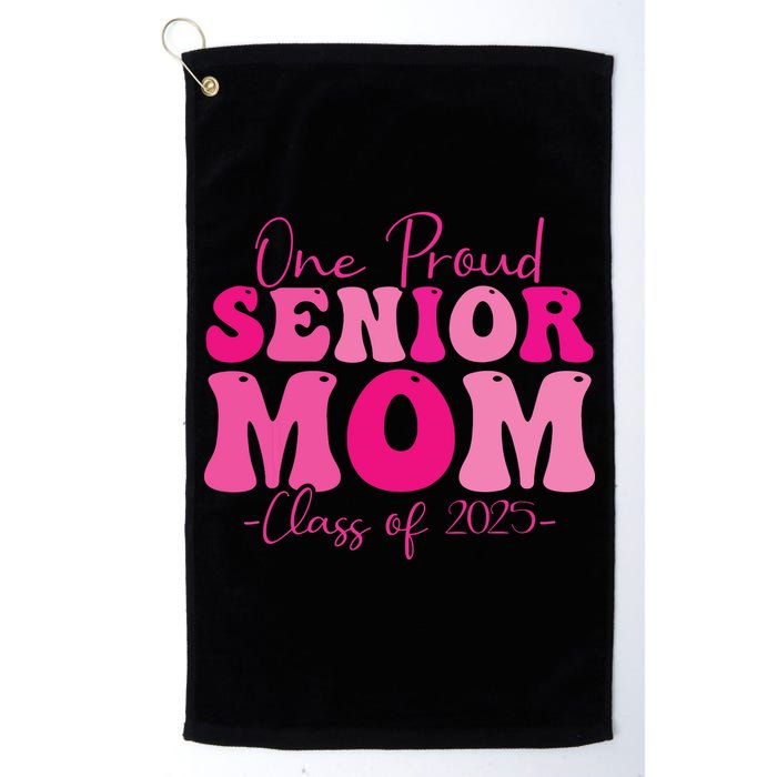 One Proud Senior Mom Class Of 2025 Graduation Groovy Print Golf Towel