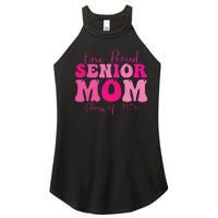 One Proud Senior Mom Class Of 2025 Graduation Groovy Print Women's Perfect Tri Rocker Tank