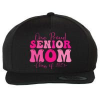 One Proud Senior Mom Class Of 2025 Graduation Groovy Print Wool Snapback Cap