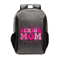 One Proud Senior Mom Class Of 2025 Graduation Groovy Print Vector Backpack