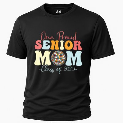 One Proud Senior Mom Class Of 2025 Graduation Groovy Print Performance Shirt