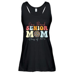 One Proud Senior Mom Class Of 2025 Graduation Groovy Print Ladies Essential Flowy Tank