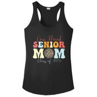 One Proud Senior Mom Class Of 2025 Graduation Groovy Print Ladies PosiCharge Competitor Racerback Tank