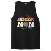 One Proud Senior Mom Class Of 2025 Graduation Groovy Print PosiCharge Competitor Tank