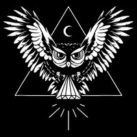 Owl Pyramid Secret Illuminati Owl Tattoo Style City Backpack