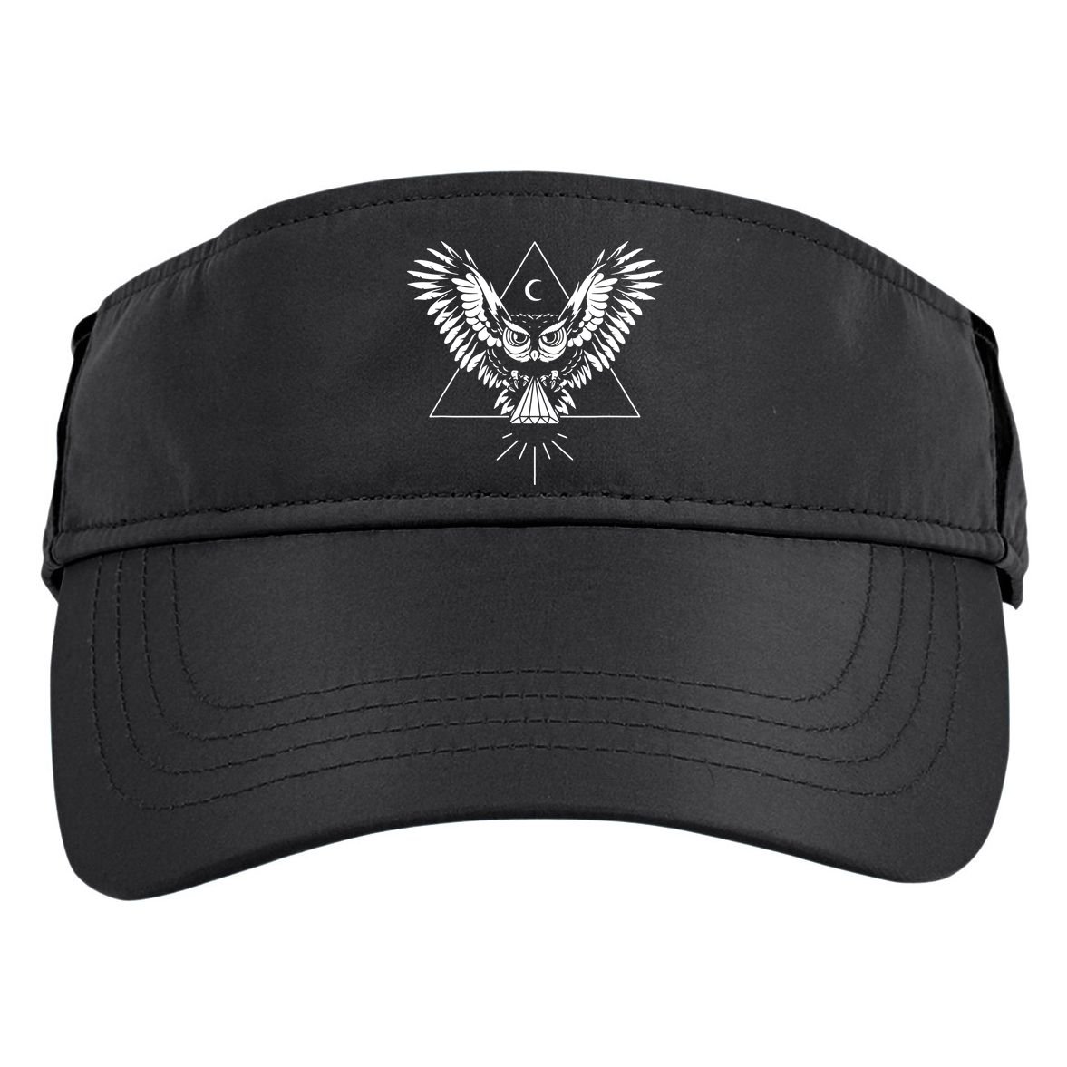 Owl Pyramid Secret Illuminati Owl Tattoo Style Adult Drive Performance Visor