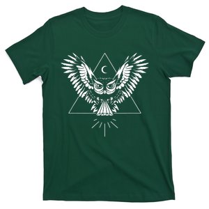 Owl Pyramid Secret Illuminati Owl Tattoo Style T-Shirt