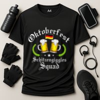 Oktoberfest Party Schitzengiggles Drinking Squad Performance Shirt