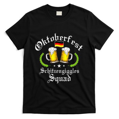 Oktoberfest Party Schitzengiggles Drinking Squad T-Shirt