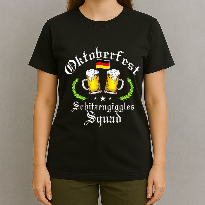 Oktoberfest Party Schitzengiggles Drinking Squad T-Shirt