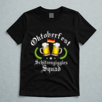 Oktoberfest Party Schitzengiggles Drinking Squad T-Shirt