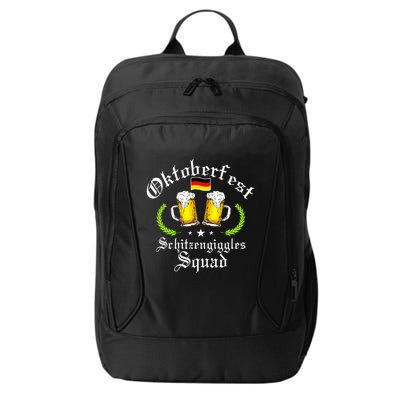 Oktoberfest Party Schitzengiggles Drinking Squad City Backpack