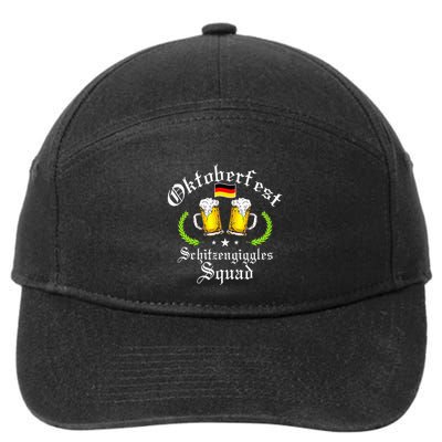 Oktoberfest Party Schitzengiggles Drinking Squad 7-Panel Snapback Hat