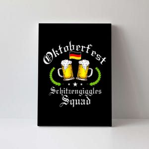 Oktoberfest Party Schitzengiggles Drinking Squad Canvas