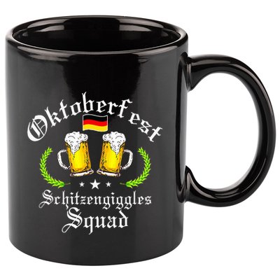Oktoberfest Party Schitzengiggles Drinking Squad 11oz C Handle Ceramic Mug