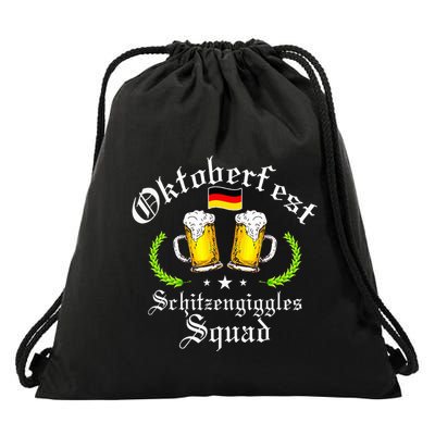 Oktoberfest Party Schitzengiggles Drinking Squad Drawstring Bag