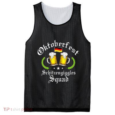 Oktoberfest Party Schitzengiggles Drinking Squad Mesh Reversible Basketball Jersey Tank