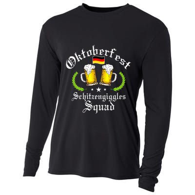 Oktoberfest Party Schitzengiggles Drinking Squad Cooling Performance Long Sleeve Crew