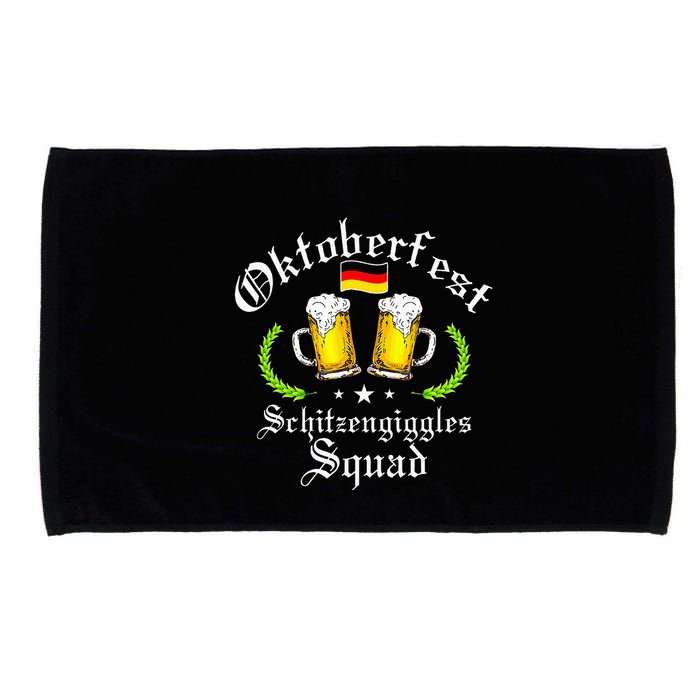 Oktoberfest Party Schitzengiggles Drinking Squad Microfiber Hand Towel
