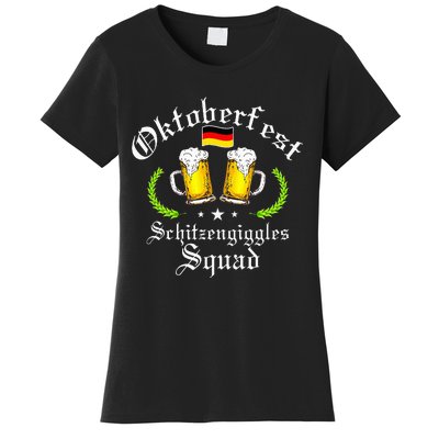 Oktoberfest Party Schitzengiggles Drinking Squad Women's T-Shirt