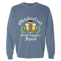 Oktoberfest Party Schitzengiggles Drinking Squad Garment-Dyed Sweatshirt
