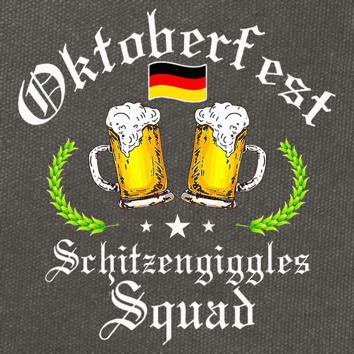 Oktoberfest Party Schitzengiggles Drinking Squad Cotton Canvas Backpack